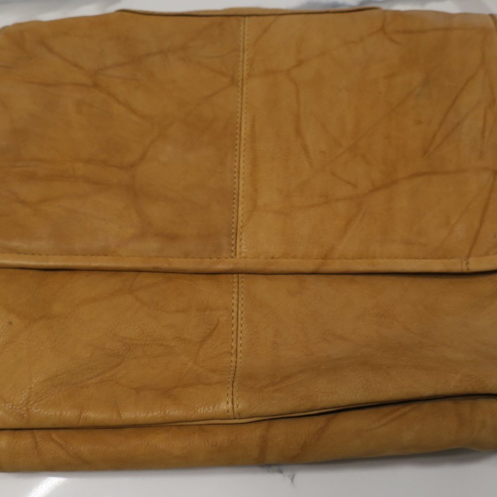 Vintage Genuine Leather Cowhide Satchel Purse